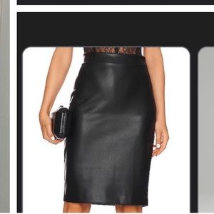 New with tags Premise Studio size 10 faux leather skirt.